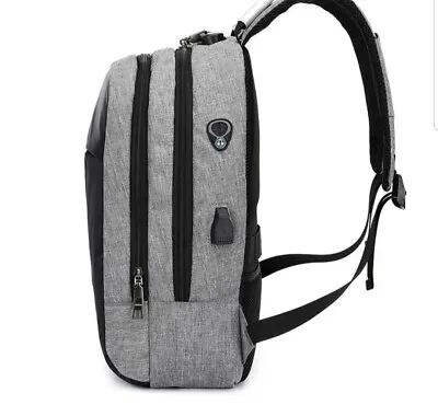 $19.99 • Buy Anti-Theft Backpack Laptop Men, Women Travel Shoulder School Bag USB Charging. 