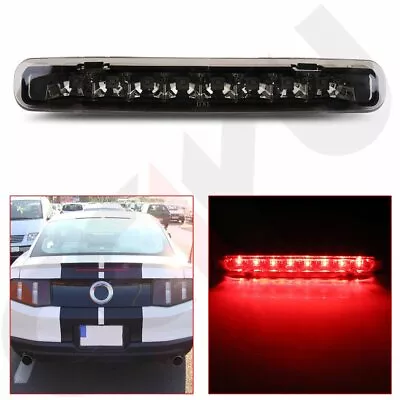 3rd Brake Light Tail Lamp Bar Chrome Housing Smoke Lens For 05-09 Ford Mustang • $18.99