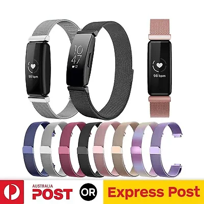 For Fitbit Inspire 2 3 HR Ace 2 3 Stainless Steel Magnetic Replacement Band • $8.99