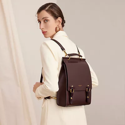 Vintage Genuine Leather Backpack Laptop Bag Large School Travel Satchel DailyBag • $96.59