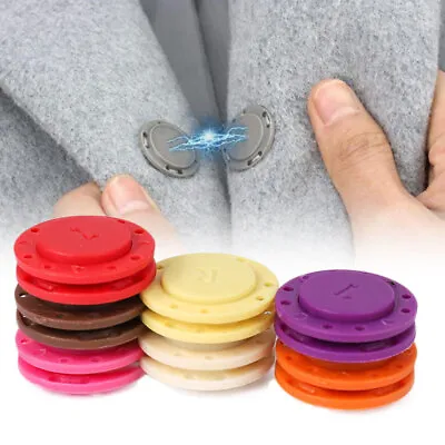 1Set Magnetic Snap Fasteners Clasps Closures Button Coat Purse Bag Sewing DIY • $2.91
