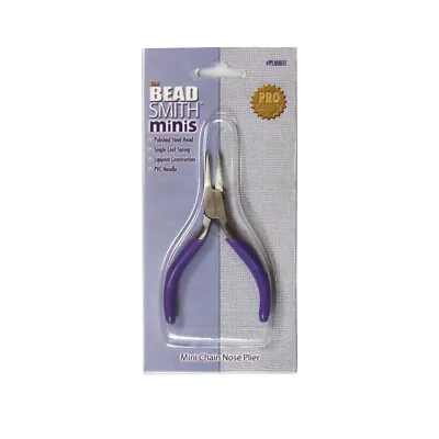 BeadSmith® Mini Series Chain Nose Pliers Tool With Spring For Beaders On-The-Go • £3.65