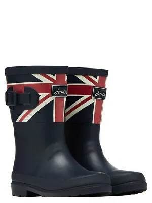 Joules Junior Welly Print - Union Jack - Sizes UK8 - 12 **SALE PRICE** • £15