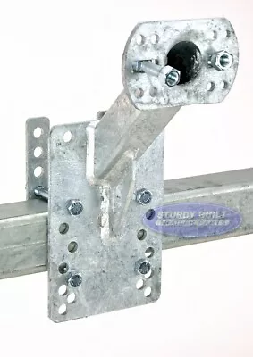 Trailer Spare Tire Carrier Galvanized Up & Away Holder For 4 5 Or 6 Bolt Wheels • $116.85