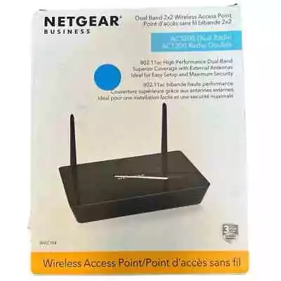 Netgear AC1200 Dual Band Wireless Access Point Essentials Wireless (WAC104) • $59.95