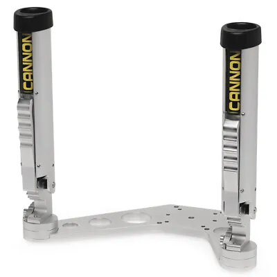 Cannon Downrigger Mount Rod Holder - Silver  1907024 • $396