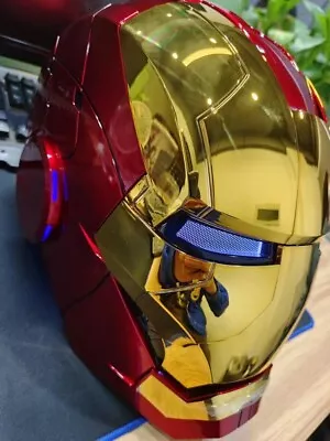 1:1 AUTOKING Iron Man MK5 Helmet Wearable Voice-control Golden Mask Cosplay Gift • $183.99