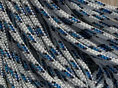 1/4   X 100 Ft. Double Braid-Yacht Braid Polyester Rope. Made In USA. • $35