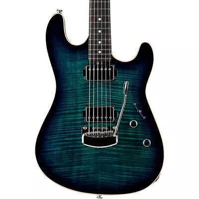 Ernie Ball Music Man Sabre HH Ebony FB Guitar Deep Blue Burst 197881120689 RF • $2719.20