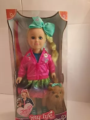 NEW 2017 My Life As Jojo Siwa 18  Doll + Bowbow Plush Puppy Rare Set NIB NRFB  • $171.85