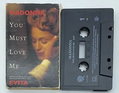 Madonna You Must Love Me Cassette Single • $6.99