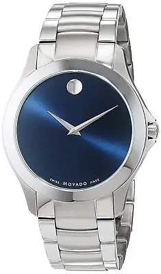 Movado Masino Blue Dial Stainless Steel Men's Watch • $414.38