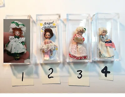 $38 • Buy Choice Ethel Hicks Angel Children Miniature Dolls + Others Ballerina, Betsy Ross