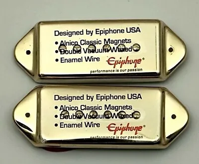 Epiphone P90 Gold P-90 Dog Ear Pickups Metal Chrome Cover P90S • $33