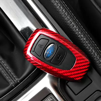 Real Carbon Fiber Key Fob Protective Cover For Subaru BRZ WRX Legacy Outback XV • $34.87