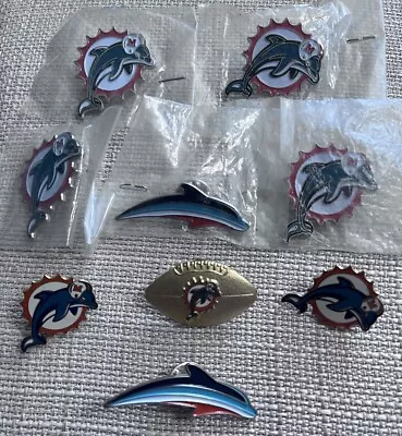 Vtg. Miami Dolphin Football Pins 9pc.  • $14.50