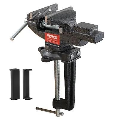 VEVOR Bench Vise 3.3 Dual-Purpose Table Vise With 2.21  Max Opening Width • $29.99