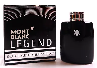 Mont Blanc Legend Eau De Toilette Mini Splash 0.15 Oz. / 4.5 Ml NEW • $14.99