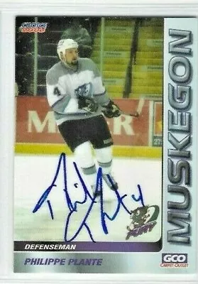 2002-03 Muskegon Fury (UHL) Philippe Plante (autographed) • $2.50