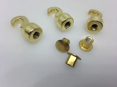 Grandfather Clock Weight Shell Hook And Nut Set Of 3 Older Style 4 Mm Thread • $26.99