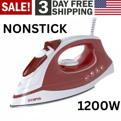 Steam Iron Clothes Travel Electric Press Garment Small Compact Powerful Portable • $14.99