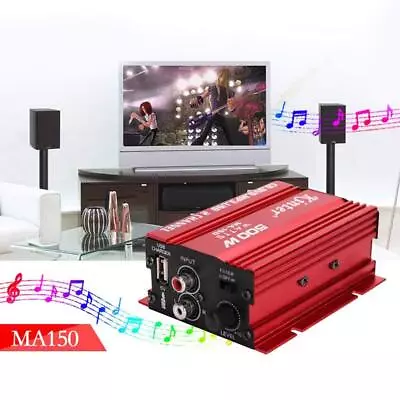 500W Stereo Car Motorcycle 12V 2CH 2 Channel Audio AMP Amplifier Hi-Fi Subwoofer • $3.25