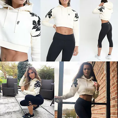 Ladies Women's King Cult Creed Crop Top Hooded Tracksuit Legging Gym Size XS-M • £10.46