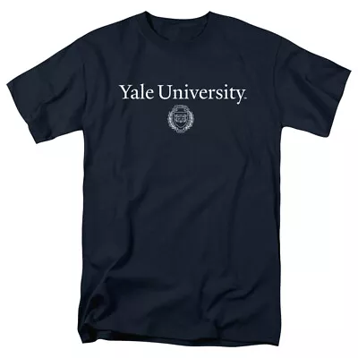 Yale University Adult T-Shirt Circle Logo Navy S-5XL • $22.99