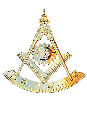 Past Master Gold Tone Jewel For Masonic Collar Regalia Freemason Pendent Mason • $18.99