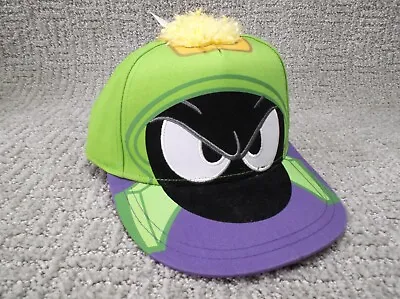 VINTAGE Looney Tunes Hat Cap Snap Back Green Purple Marvin The Martian Mohawk • $19.99