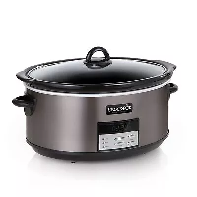 Crock-Pot Large 8 Quart Programmable Slow Cooker With Auto Warm Setting • $61.79