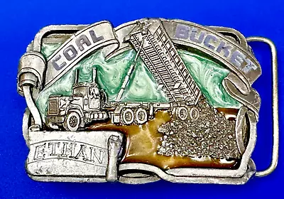 Coal Bucket Miner Vtg.  Masterpiece Collection Belt Buckle By Buckles Of America • $18.50