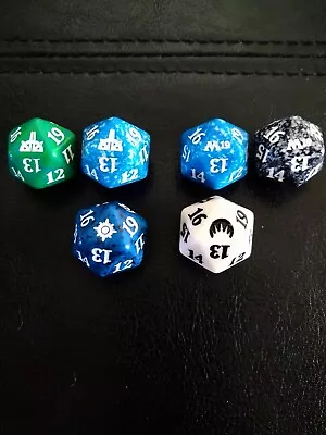 6x Regular Sized D20 Spindown Dice Ixalan Origins M19 Magic The Gathering MTG  • $16