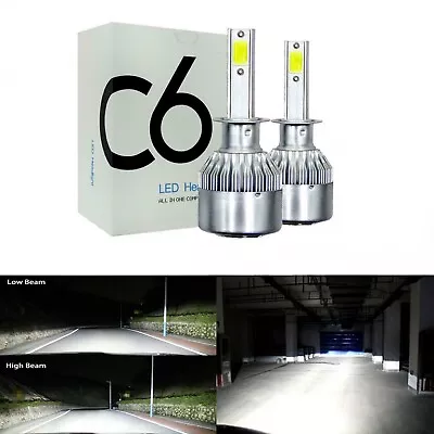 2X H1 LED Car Headlight Kit Light Lamp 9000LM 72W Fog Bulbs Beam White • $20.98