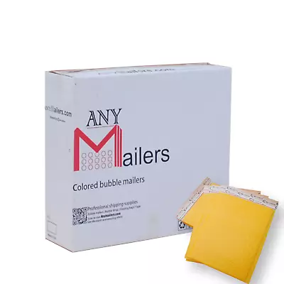 AirnDefense 1000 #000 4X8  Yellow Poly Bubble Mailers Shipping Padded Envelope • $55.20