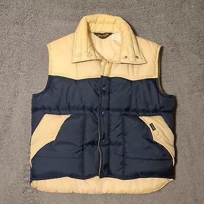 Vintage Wrangler Puffer Vest Size Extra Large '70s Or 80s • $38