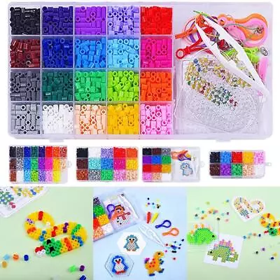 Hama Beads Handmade Craft Christmas Gift Toy With Pegboards Ironing Paper Fuse • $20.80