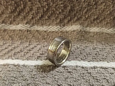 ILLINOIS  State 90% Silver  Proof Washington Quarters Coin Ring 6 1/2   2003 • $34