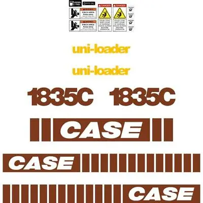 Case 1835C Decals Old Style Kit For  Uniloader Stickers Kit Repro Set • $95