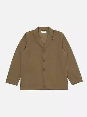 Universal Works Five Pocket Jacket In Olive Nebraska Cotton • £89