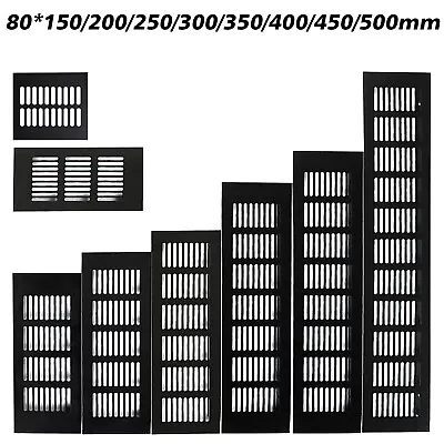 Aluminium Alloy Rectangular Air Vent Cover Louver Ventilation Ventilator Grille • £5.29