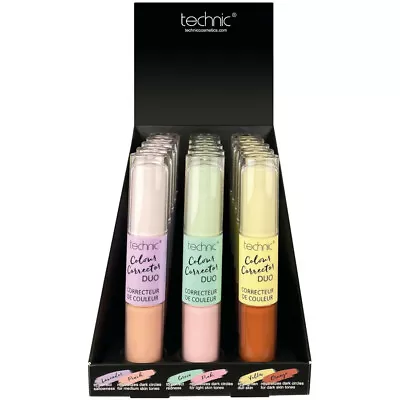 Technic Colour Corrector Concealer Duo Correct Cover Conceal Blemish Correcting • £3.99