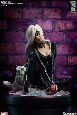 🔥Sideshow EXCLUSIVE Marvel J. Scott Campbell Spider-Man Black Cat Statue🔥 • $450