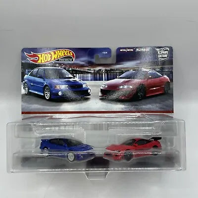 Hot Wheels Premium Car Culture Mitsubishi 2-Pack 2023 95 Eclipse & Lancer Evo VI • $22.95