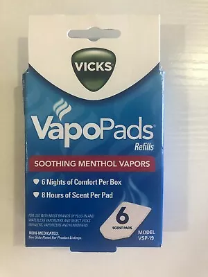 Vicks VapoPads VSP-19 Menthol Scent Pads - 6 Count • $4.99