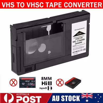 VHS To VHSC Tape Converter Player VHS-C Tapes VHS-C Cassette Motorized Adapter • $53.61