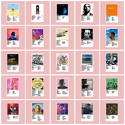 Polaroid Style Album Art Rap Hip-Hop Titles 100+ To Choose High Quality A4 / A3 • £10.99