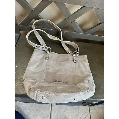 B. MAKOWSKI Soft Shiny Tan Leather Tote/ Shoulder Bag • $20