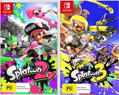 Splatoon 2 & 3 Nintendo Switch Game Bundle Brand New In Stock • $146.95