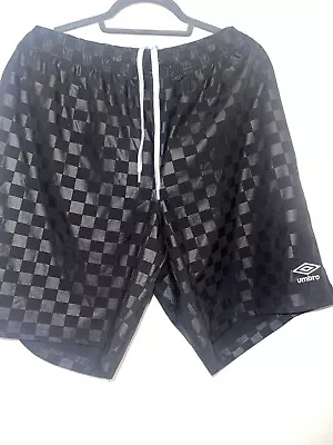 Vintage UMBRO Shiny Checkered  Soccer Shorts • $11